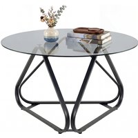 Circular triangular bottom coffee table