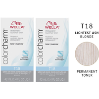 Wella Color Charm Permanent Hair Toner T18- Lightest Ash Blonde - Lightest Ash Blonde / 0.084kg