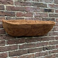 Extra Deep Coco Wall Trough Planter Liners (60cm) - Brown / 1