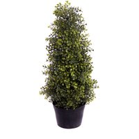 Best Artificial Potted Boxwood Tree - Green / 60cm