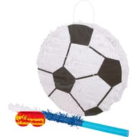 Football Pinata Set with Stick Blindfold - Blue