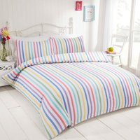 Candy Stripe Duvet Cover Set - Multi / King