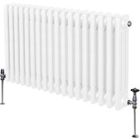 Traditional Column Radiators - White / 10cm / 60cm / 83cm