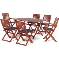 Rowlinson Plumley Six Seat Dining Set - Grey