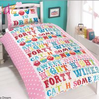 Love To Dream Polycotton Duvet Set With Pillowcase - Multicolor