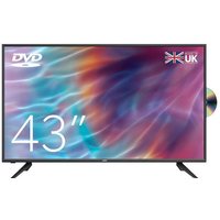 Cello 43" TV with DVD, Freeview and Freesat - Black