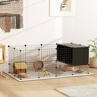 PawHut DIY Small Animal Cage - Black