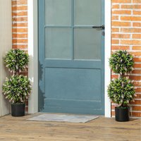 HOMCOM Artificial Lavender Flower Tree - Pink / 20cm