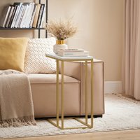 SoBuy Bed Sofa Side Table - White