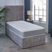 Memory Foam Hybrid Sprung Mattress - Grey / Single