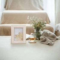 Neutral Gold Edged Velvet Frame - 7x5inch
