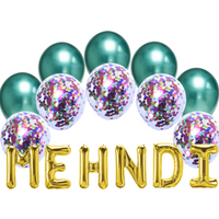 Balloon Bundle Mehndi - Green