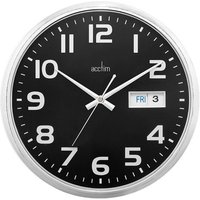 Supervisor Black DayDate Wall Clock - Black