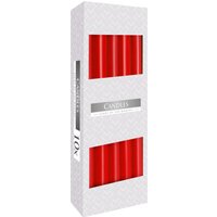 Red Taper Candles for Dining Romantic Atmosphere Smoke Free Drip Free - Red