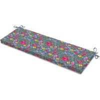 Water Repellent Garden Bench Seat Pad - Multicoloured