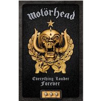 Motorhead Everything Louder Forever Textile Poster - Black/Bronze