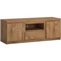 Fribo 2-Door 1-Drawer TV Cabinet - Oak / 135cm