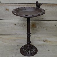 Wild Bird Bath for Garden made of Cast Iron - Bronze