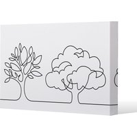 line drawing of trees Canvas Print - White / 51cm / 77cm