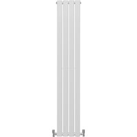 Designer Flat Panel Radiators Gloss White 1600mm x 280mm - Gloss White