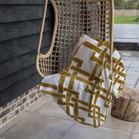 Gold Geometric Chain Blanket - Gold