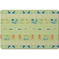 Hieroglyphic Egyptian Language Symbols Placemat - Green