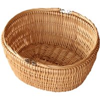 Oval Market Deep Shopping Basket - Brown