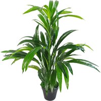 Artificial Large Leaf Bamboo Shrub Plant - Green