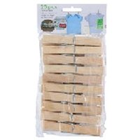 Bamboo Clothes Pegs 20Pc - Natural