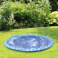 Splash Pad Sprinkler for Pets Blue 170cm - Blue