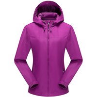 Womens Hooded Lightweight Jacket - Purple / 2XL