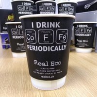 100 x REAL ECO 12oz Double Wall Fully Biodegradible Disposable Paper Cups - Black