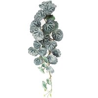 Artificial Trailing Begonia Plant - Green