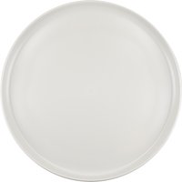 Summer Set of 4 Recycled Plastic 25cm Lipped Dinner Plates - Grey