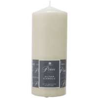 Prices Altar Pillar Candle 200 x 80mm Unscented Smokeless Non Drip 100H - Cream / 1