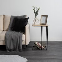 C Shape Side Table - Light Brown