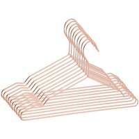 20 Piece Metal Clothes Hangers Set - Rose Gold