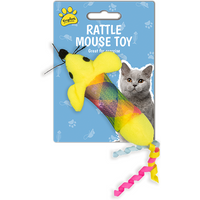 Rattle Mouse Toy - Yellow