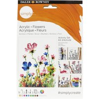 Daler Simply Acrylic Flowers Activity Set - Multi