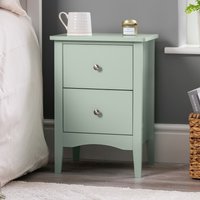 2 Drawer Bedside Cabinet Table - Sage
