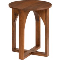 Viera Solid Wood Side Table - Walnut
