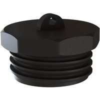 2 inch S60X6 hex. Male X dust plug - Black