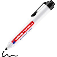 Permanent Marker Retract 11 edding Black - Black