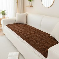 Lifeideas Brown Non-Slip Sofa Cover - Brown&White / 70*150cm