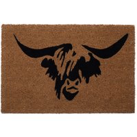 Filta Highland Cow Doormat - Brown