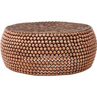 Templar Beaded Iron Copper Coffee Table - Gold