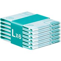 SONGMICS 6 Pack L Size Vacuum Storage Bags - Transparent
