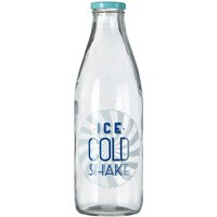 Dayla Glass Milk Bottle With Screw Cap - Clear