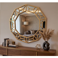 Decagonal Shape Wall Hanging Mirror