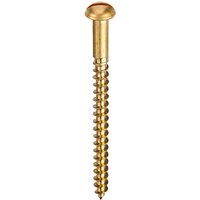 Unifix Brass Woodscrews Slotted Round Head 4G X 1/2" (3.0 X 12mm) 9TQRNDBWS/031 for Wood Projects Bo - Grey